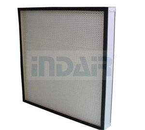 Mini Pleated Clean Room HEPA Filters , PTFE HEPA Filter 0.3 Micron With CE UL FM