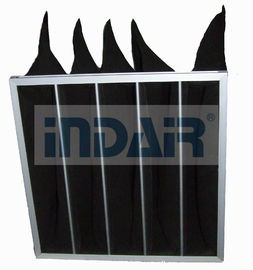 Black Activated Carbon Air Filter Thin Thickness Low Resistance Large Filtration Area